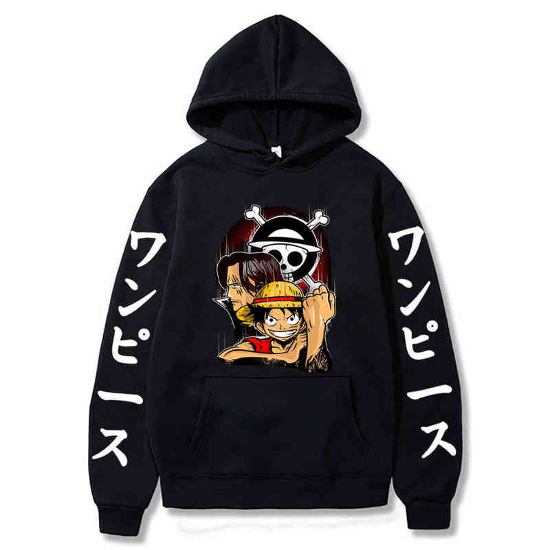 

Men's Hoodies Sweatshirts Janpanese Anime Hoodie Monkey D. Luffy Hoodies Men Manga Hip Hop Long Seve Sweatshirts Streetwear Clothes 0912H, Packing bag