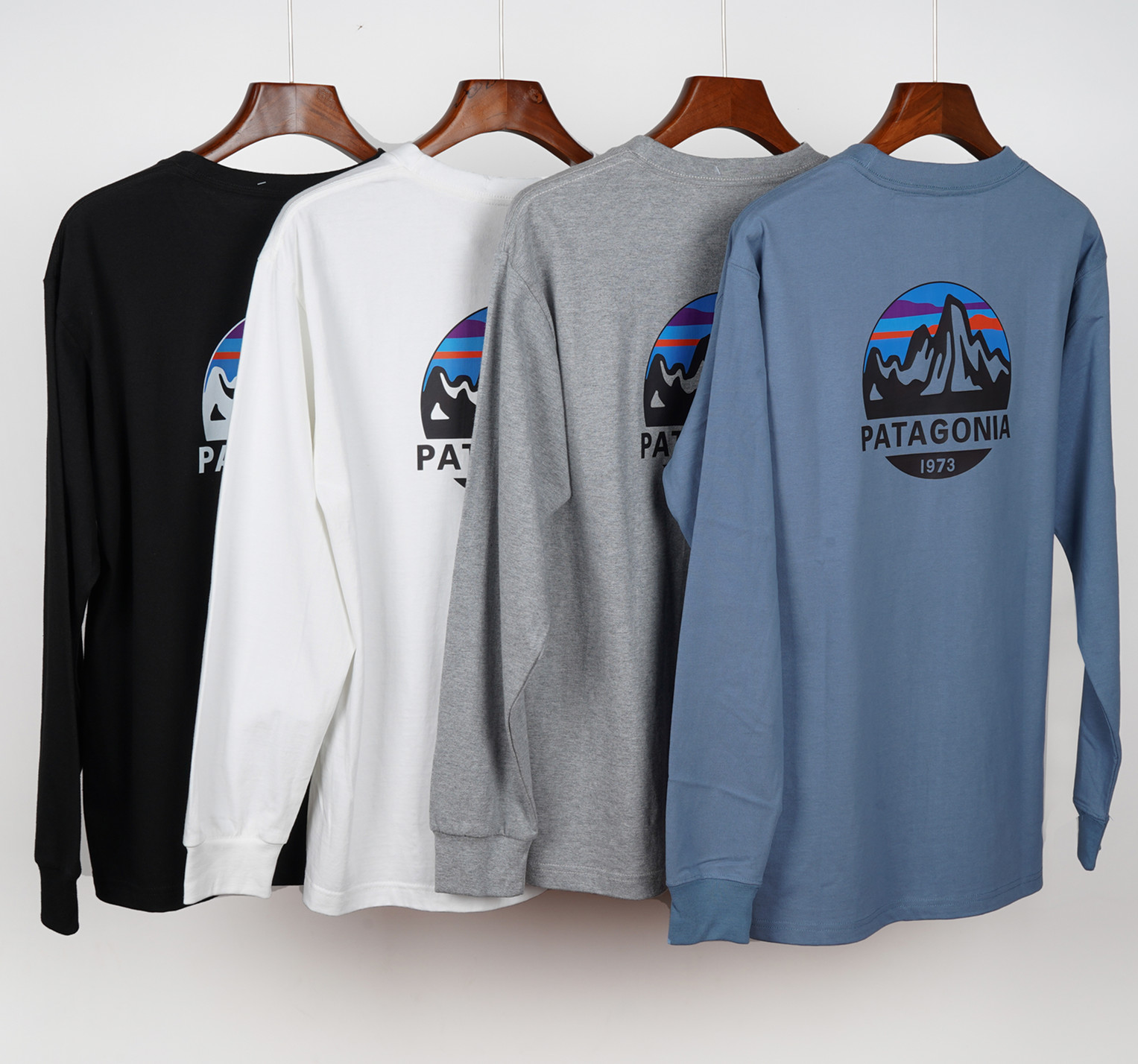 

designer Men's long sleeve T-Shirts pure cotton pullover round neck POLO shirt T-shirt long-sleeved shirt American casual top, Size