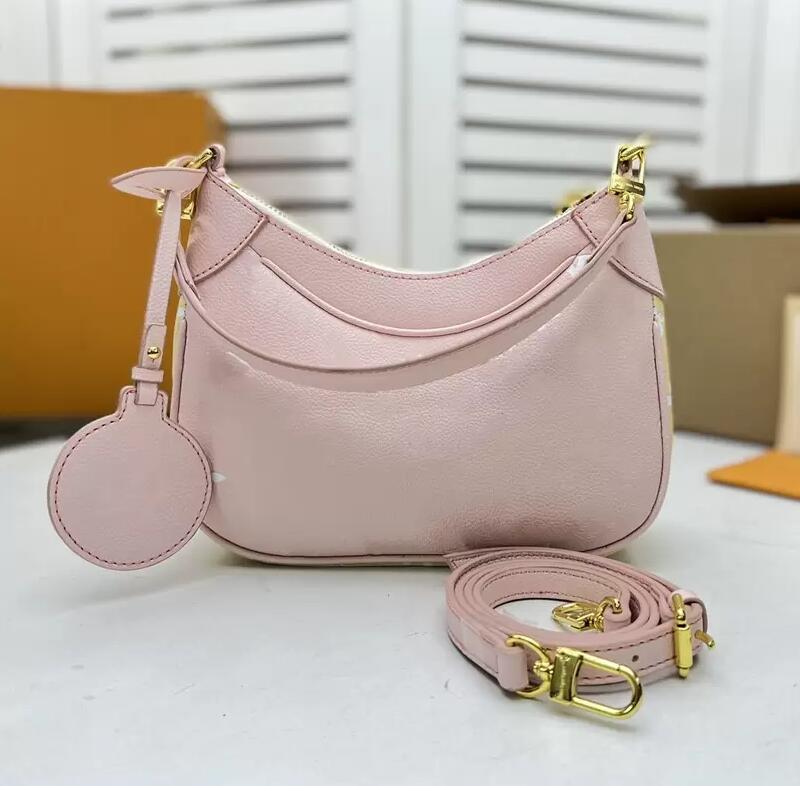 

BAGATELLE BB Bags Monograms Empreinte Genuine Leather Luxury Designers Hobos Chain Shoulder Bags For Women Fashion Brand Ladies Small Handbags Armpit Bag, Extra freight