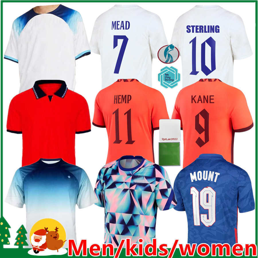 

Champion Quality England 2022 World Cup Tees Kane Sancho Soccer Jersey Saka 2023 Camiseta Rashford Henderson Mead Grealish Sterling Mount Kids Kit Maillot De Foot, 2022 world cup home