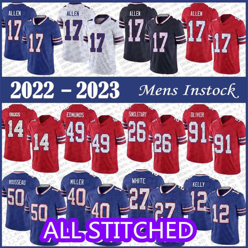 

Von Miller Josh Allen Jersey Stefon Diggs Buffalo''Bills''Kaiir Elam Custom Football Jerseys Hot Elam Tre'Davious White Tremaine Edmunds stitched 4xl, As photo