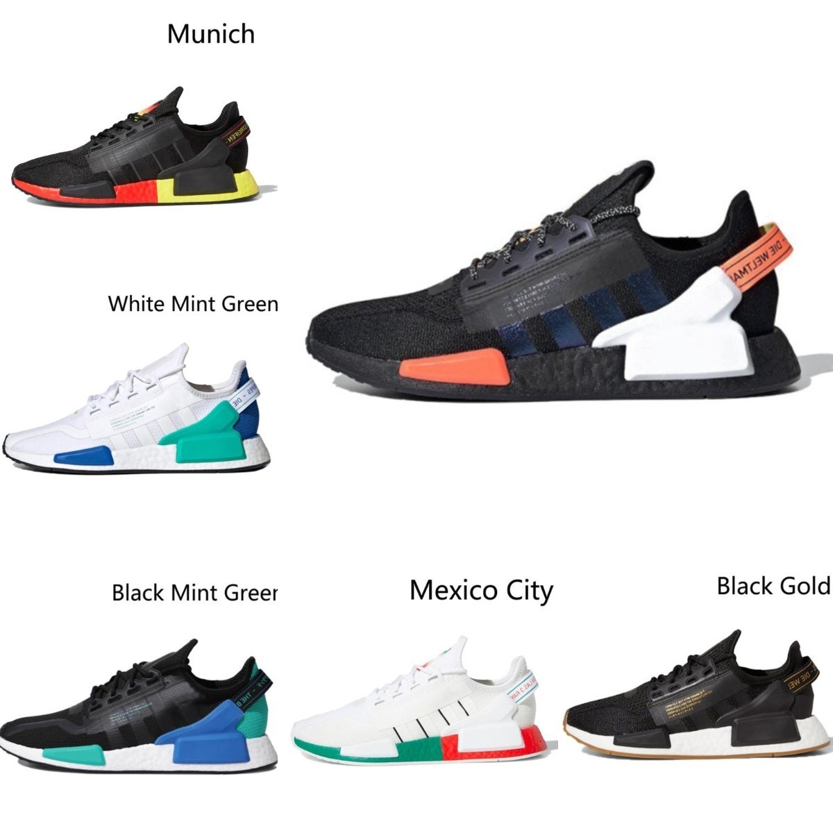 

Running Shoes High Quality Mens Womens Sneakers Running Shoes NMD R1 V2 Core Triple White Black Mesh Tokyo Blue Glow Vapour Pink Light Onix Outdoor X01, Shua
