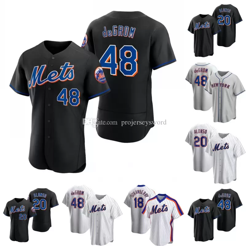 

NY 2022 Jersey All-Star 48 Jacob deGrom Mets 21 Max Scherzer 6 Starling Marte 20 Pete Alonso 10 Eduardo Escobar 12 Francisco Lindor 1 Jeff McNeil 39 Edwin Diaz 9 Nimmo, Mens cool base black no patch
