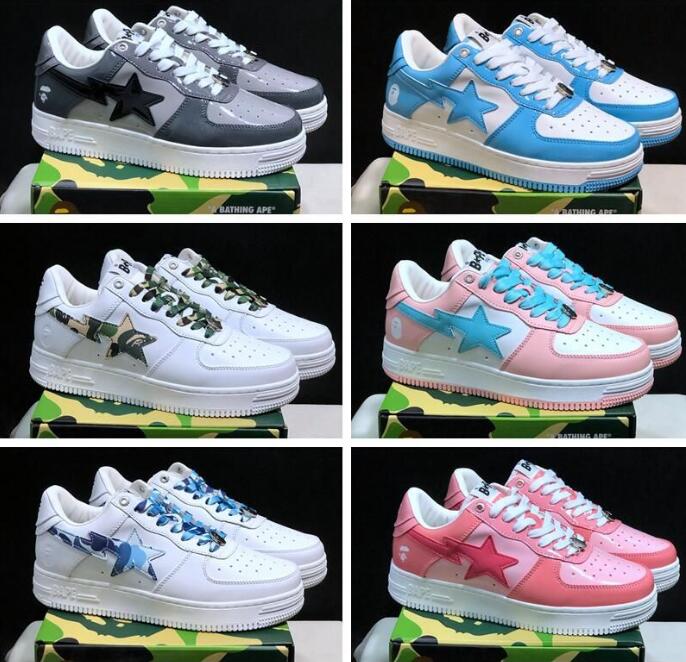 Nbsell 27Color bapestas hommes chaussures de sport Sandales SK8 Sta Designer camo noir blanc vert rouge orange camouflage hommes femmes baskets b