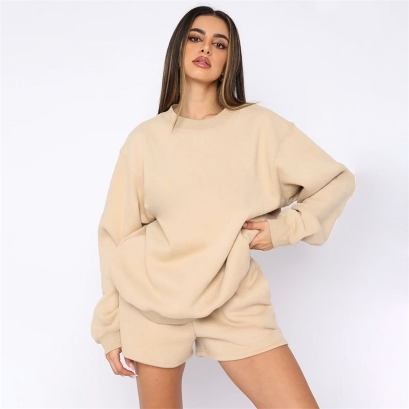 Femmes deux pièces pantalons Casaul femmes survêtement deux pièces ensemble chemise pantalon court couleur unie Sportsuit correspondant ensemble