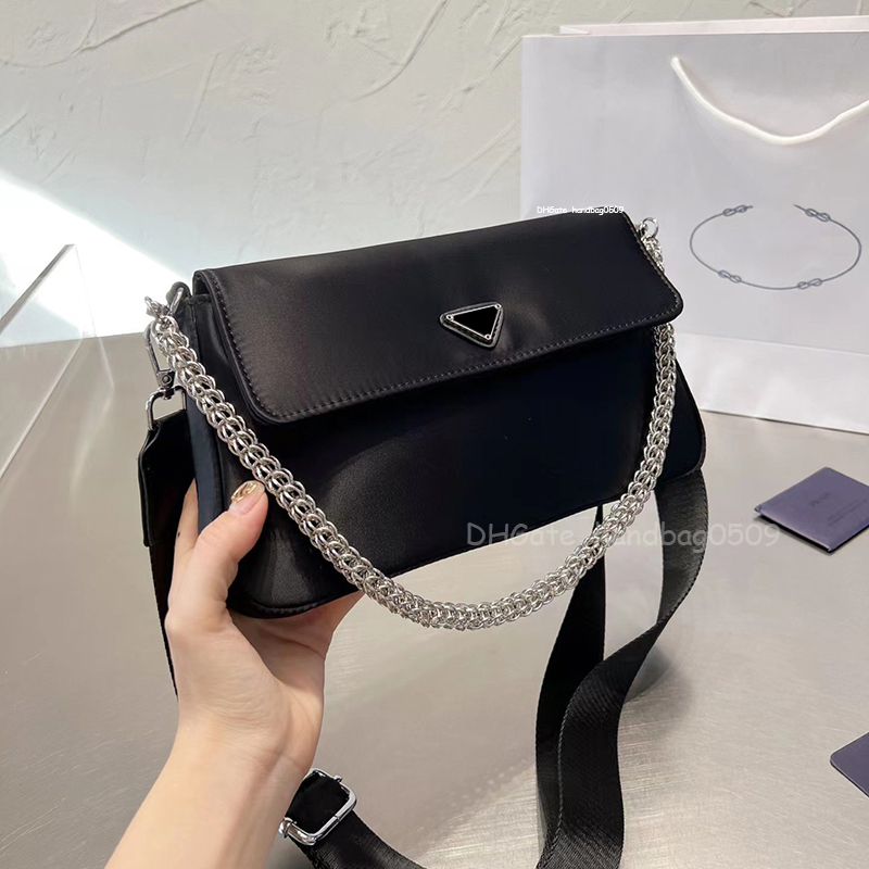 

The New Luxury Designer Brand Shopping Bags Women Triangle Waterproof Leisure Travel Shoulde Bag big Capacity Nylon Mommy Large Totes Ladies Bag Handbag, Pink
