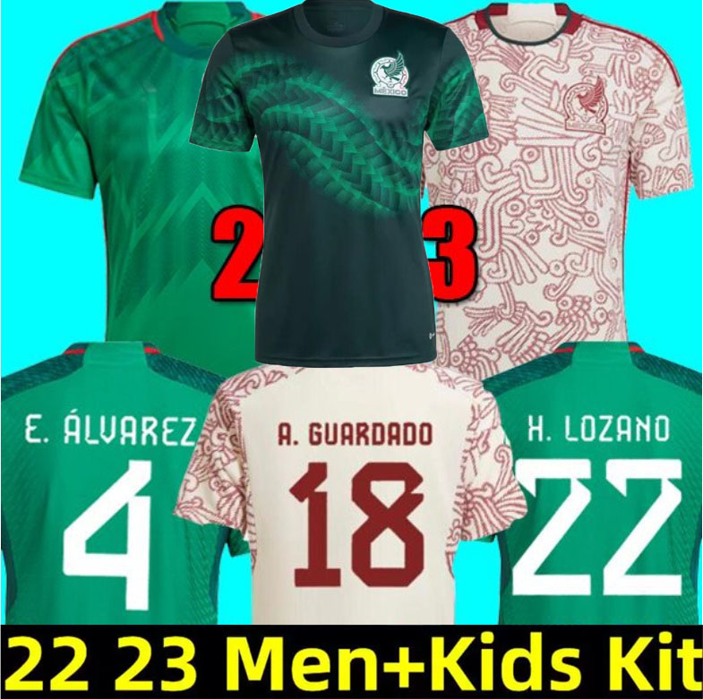 

2022 Mexico Away soccer jerseys H.LOZANO CHICHARITO RAUL LOZANO WORLD 22 23 CUP fans player Home 2023 G DOS SANTOS Camisetas de futbol men kids kit sets football shirt, 22 23 kids