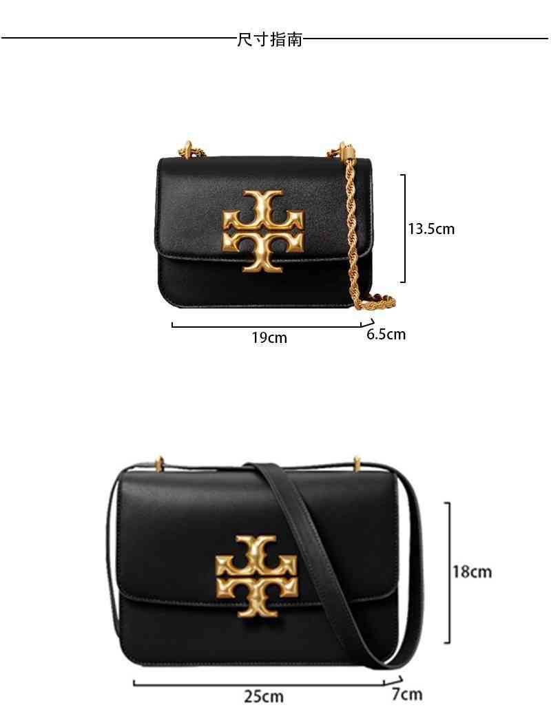 

Handbag T0ry s s s genuine TB women's 2022 new gold brick chain small messenger one shoulder tofu Tories Burchs YzJ, Mint green (chain small)