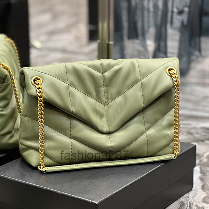 

Chain Cross Body Bag Handbag Women Shoulder Bags Type V Quilted Lamb Skin Clutch Purse Hardware Letter Decorate Flap Hasp Wallet Interior Zi, Green