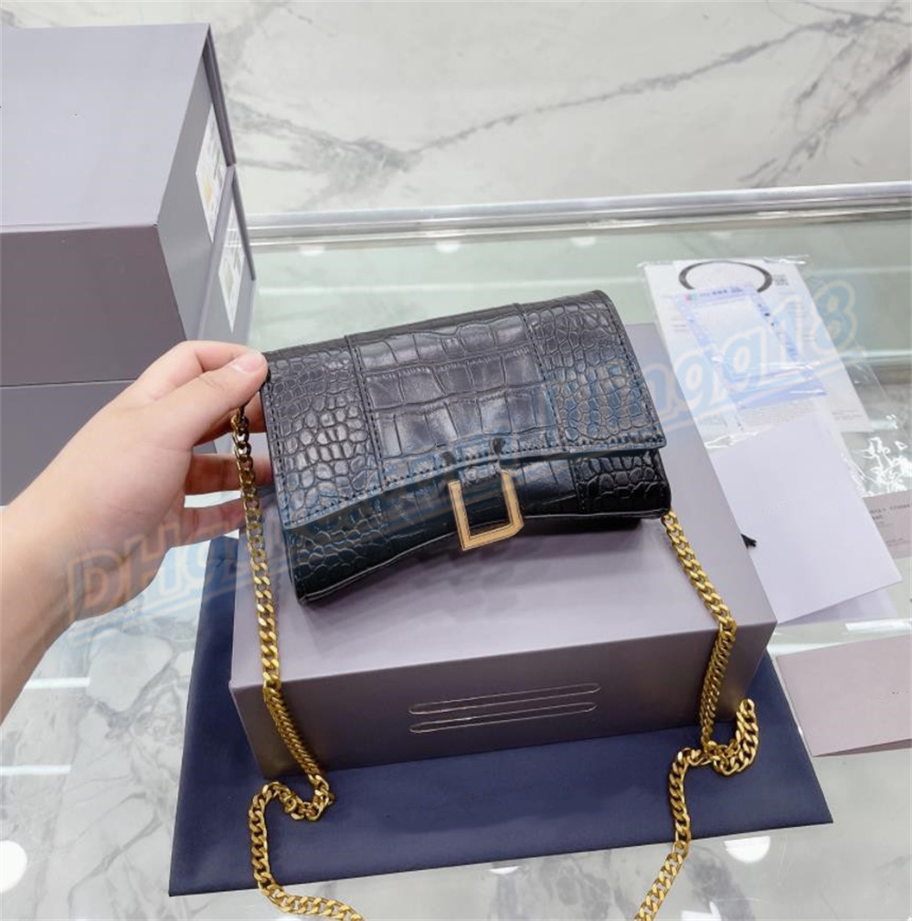 

Top Quality Designers Handbag Bag Shoulder Crossbody Purse Alligator Half Moon Backpack Letters Shopping Tote Hasp Zipper Pocket Crocodile Women Purses, Original box