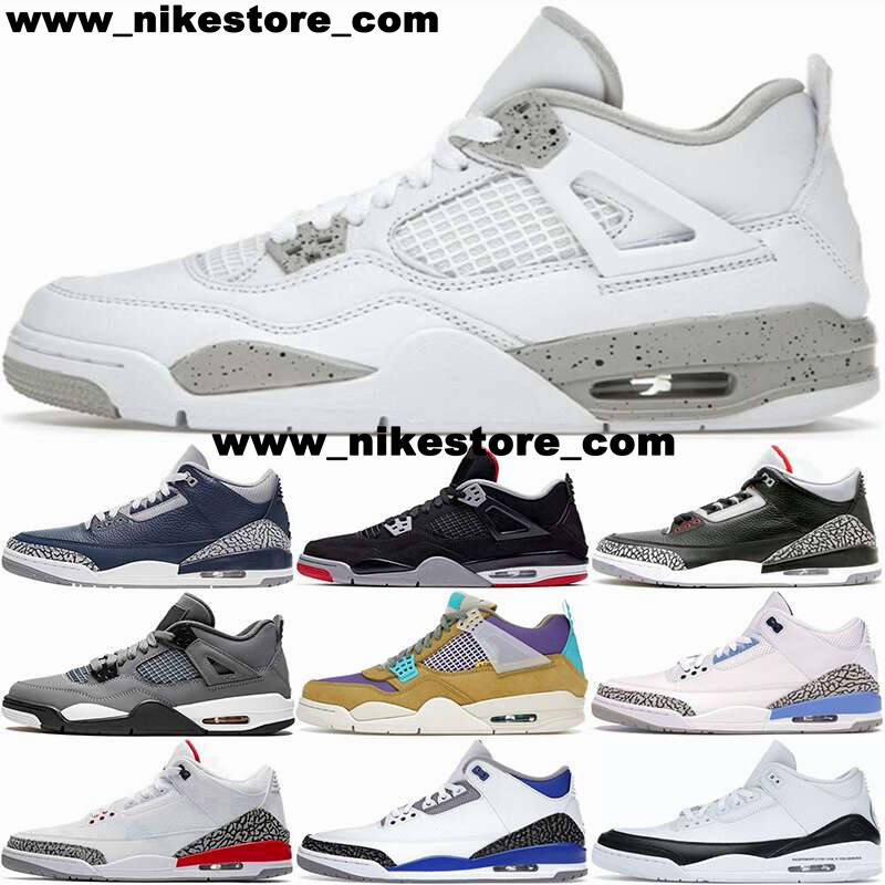 

Basketball Shoes Jumpman 4 3 High Retro Mens Union Women Sneakers Cool Grey University Blue A Ma Maniere Trainers UNC Bred Kid What The Fire Red Zapatos High Quality
