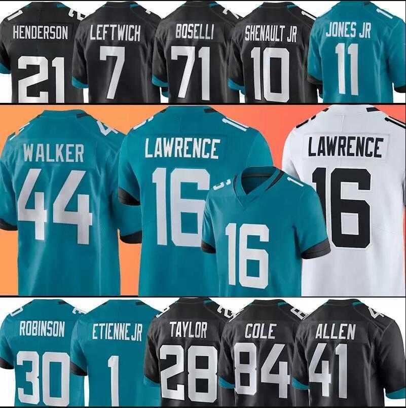 

Trevor Lawrence Jersey Custom Jacksonville''Jaguars''MENS Travon Walker Travis Etienne Devin Lloyd Josh Allen HOT Fred Taylor James Robinson Football Jerseys, Color