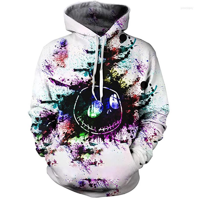 

Men's Hoodies Men's Hoodie Sweatshirt 3d Print Halloween Funny Skull Streetwear Harajuku Oversized Hip Hop Jacket HoodieHalloween, Xat12