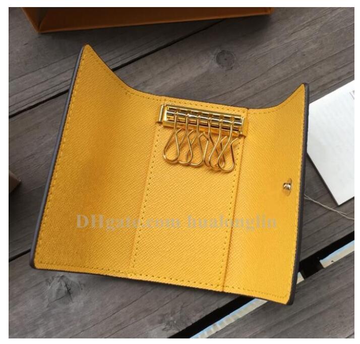 

woman Keys Wholesale holder cash bags small wallets original box case buckle chains women men classic fashion girls ladies, Flower