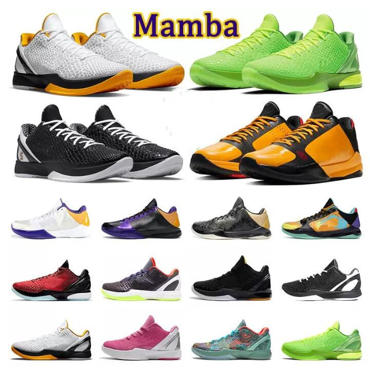 

2023 Basketball Shoes Mens Trainers casual Sports Sneakers Alternate Bruce Lee 5 Rings Lakers Mamba Zoom 6 Protro Men Grinch All-Star Del Sol Mambacita 40-46