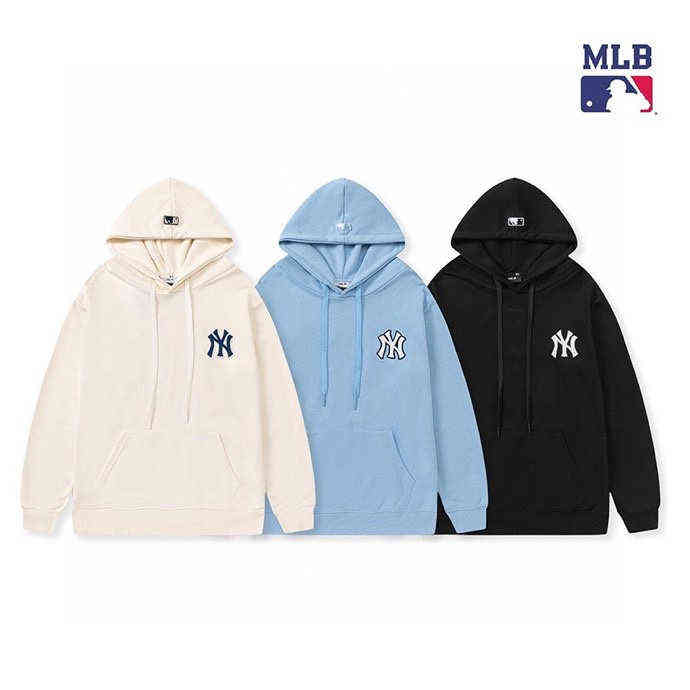 

Women' Blouses & Shirts MLNB Style Couple' Back Brand NY Yankees Presbyterian Hooded Pullover Fashion Man, White