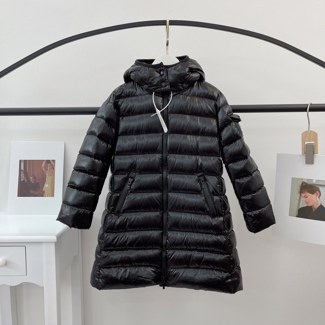 Baby Designer Coat Kids Coats Hooded Fasion Winter Jacket Long A-shaped Zipper Thick Warm Outwear Clothing Boys Girls Outerwear Jackets-image-802113374