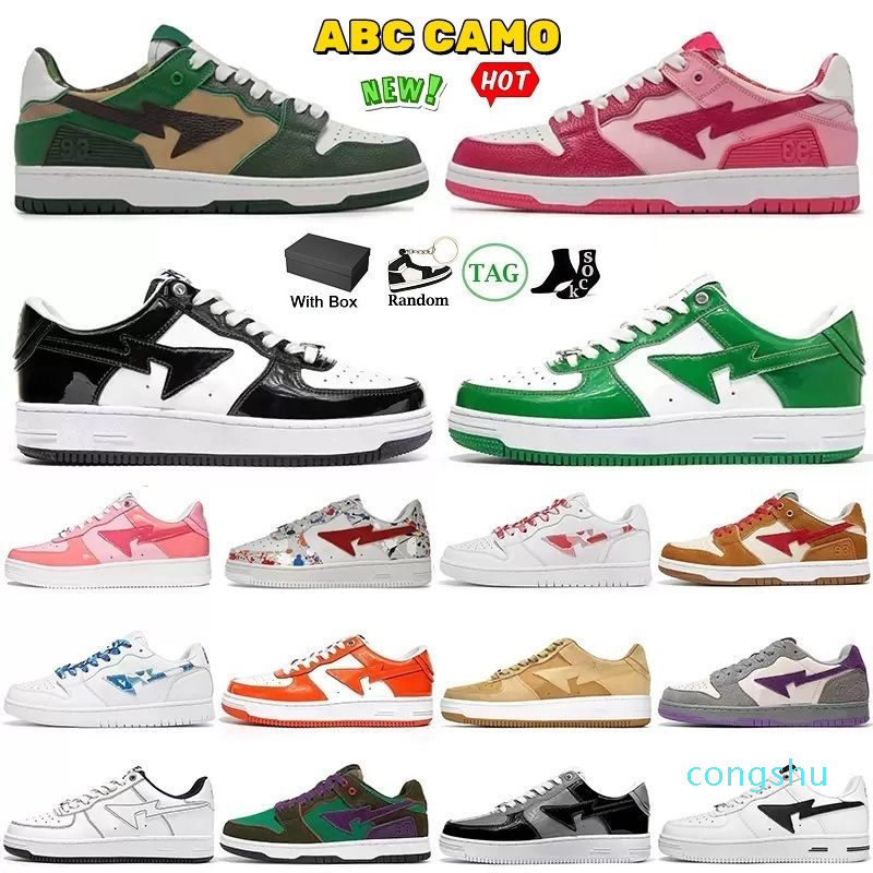 With Box Casual Shoes Running Shoes Sneakers Trainers Fashion Designer Pink Patent Leather Black White