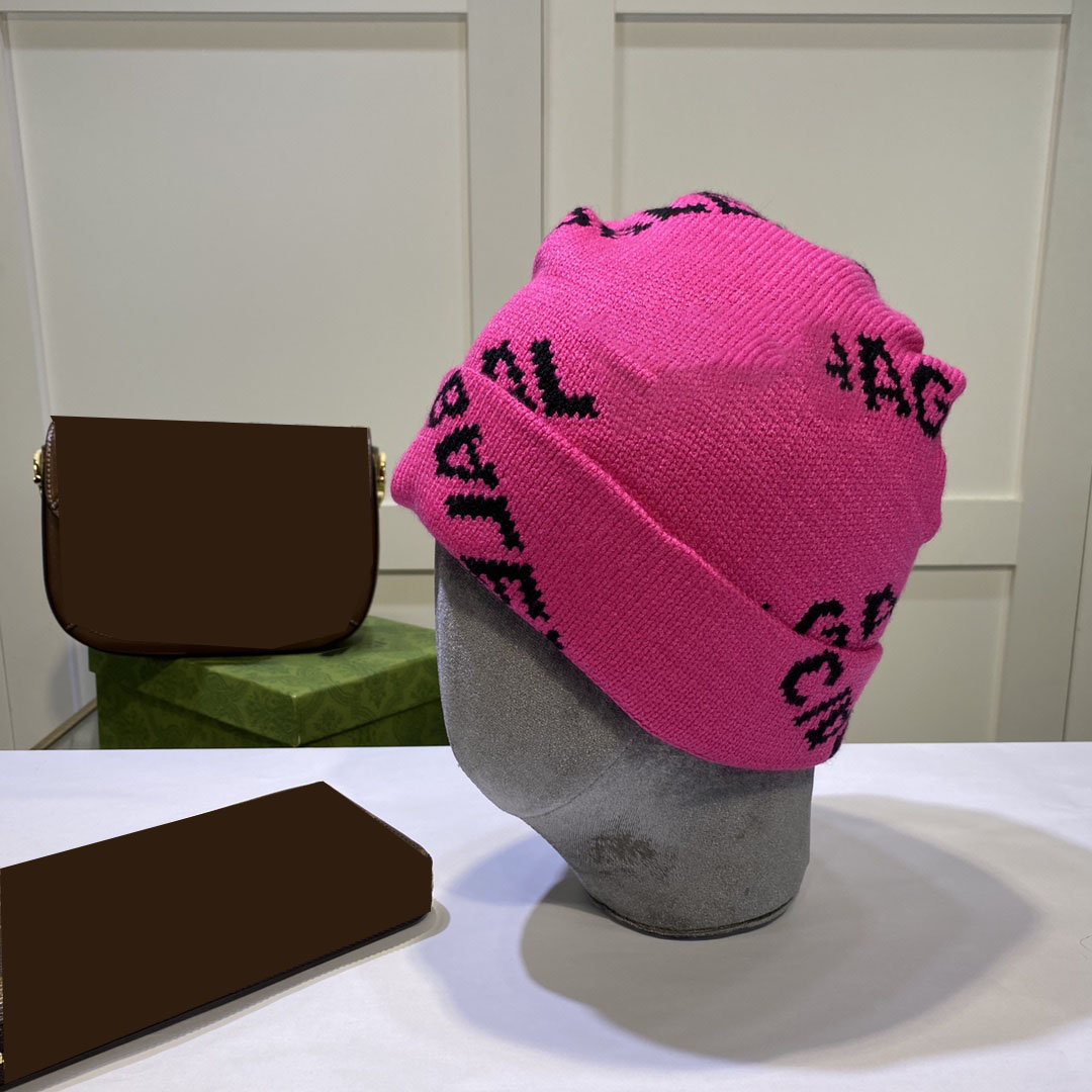 New knitted hat designer beanie fashion luxury letter printed beanies cashmere warm windproof baseball cap multi hats men women street style caps
