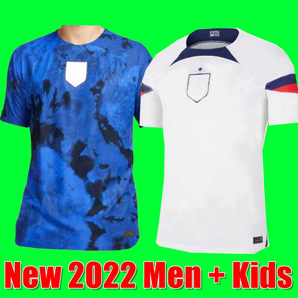 

PULISIC MCKENNIE Soccer Jersey AARONSON 2022 Sargent MORGAN LLOYD America Football jerseys Shirt Camisetas men KIDS DEST MUSAH Robinson PEPI USAs, Away adult