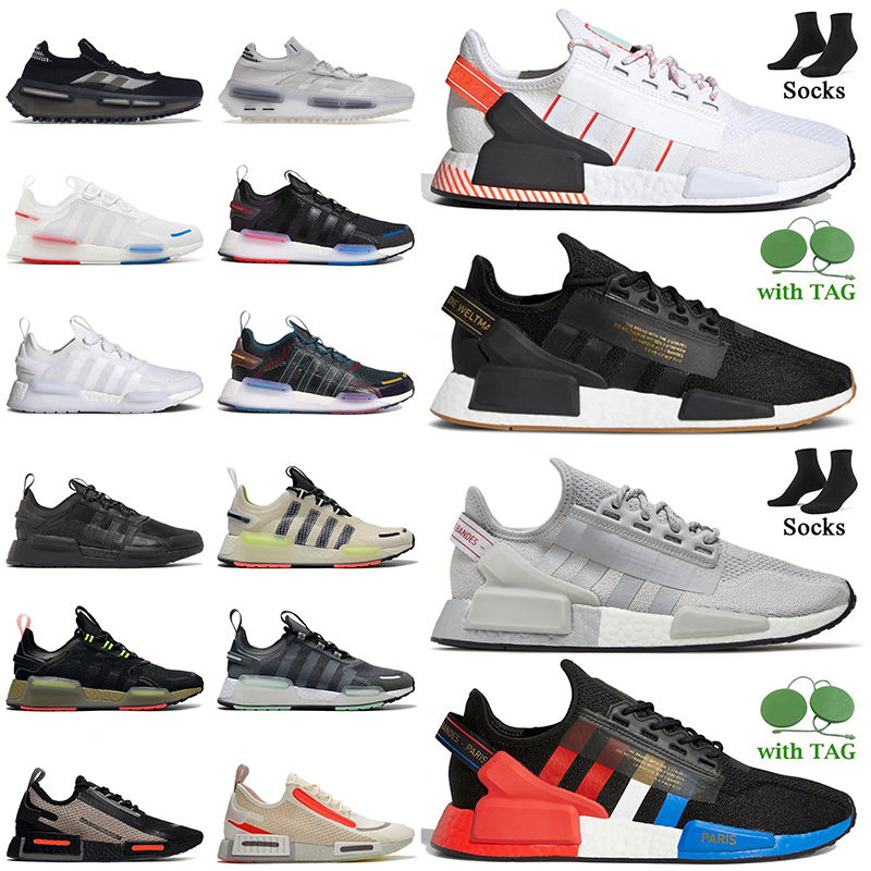 2022 New NMD R1 V2 V3 Running Shoes Fashion Women Mens NMDS1 NMDS Edition 1 White Grey Metallic Silver Orange Pink Dazzle Camo Black Blue Beige P-image-802061621