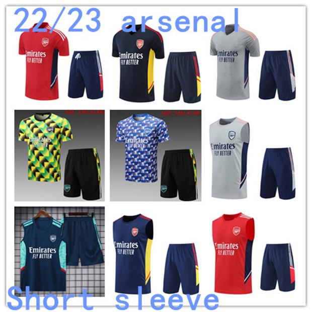 

top 2022 2023 arsen PEPE SAKA soccer jerseys tracksuit Gunners training suit TIERNEY SMITH ROWE 22 23 Short sleeve portswear Transport, Ivory