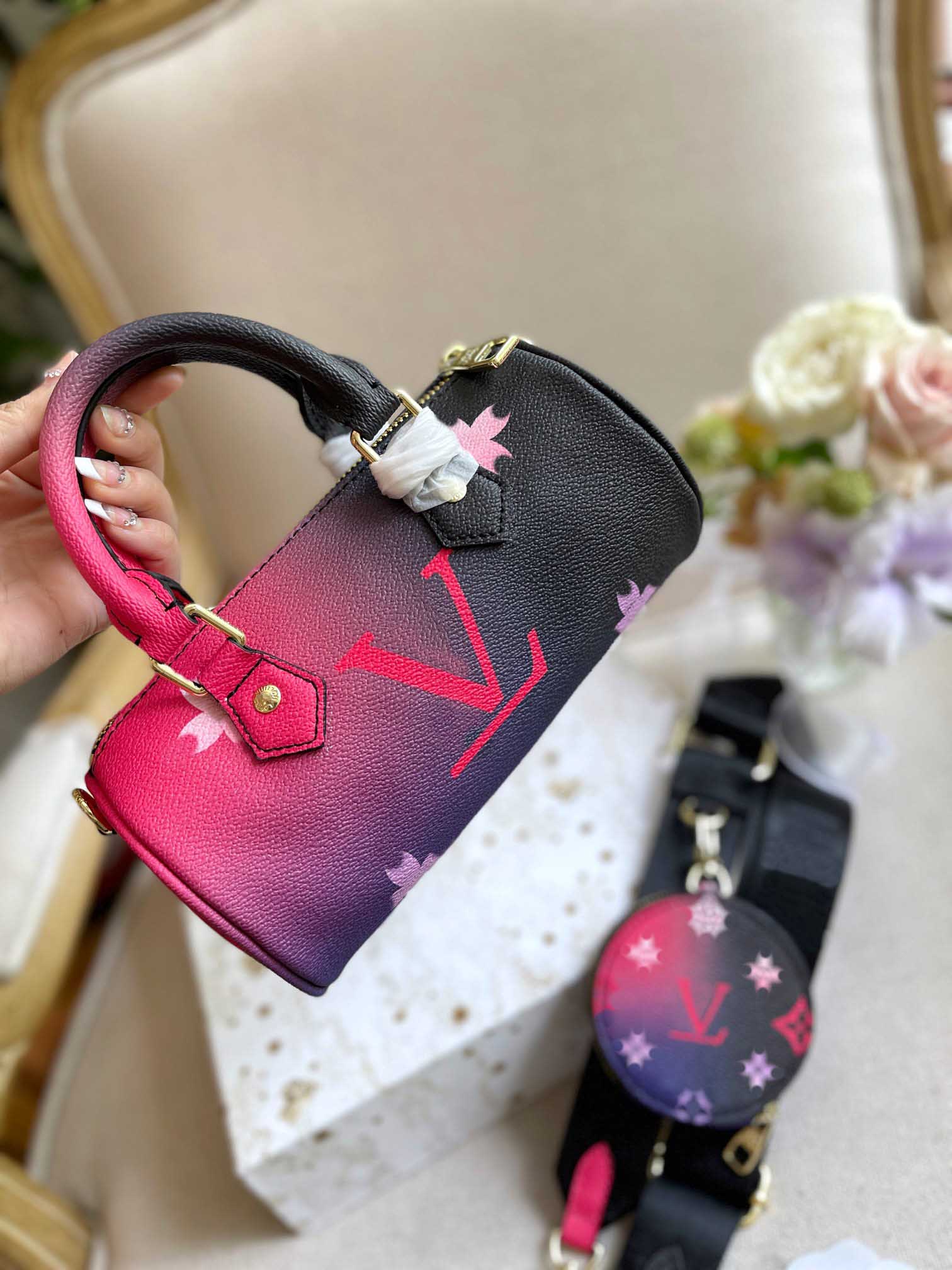 

Luxury Women's BAGS Designer PAPILLON BB Gradient Tone One Shoulder Crossbody Bag with Round Coin Purse Classic Toron Handle bags Men Women Universal Couples Style YE, Extra freight