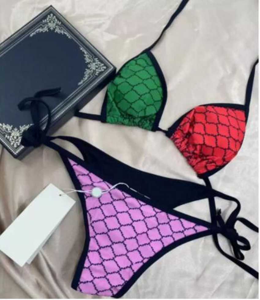 

Two Piece Bikinis Designer Three-point Swimsuit for Woman Full Letters Summer Beach Bathing Suits Swimwear -XL, Shipping fees
