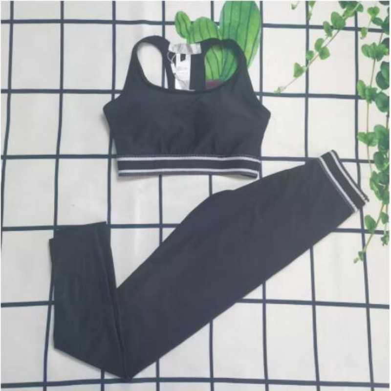 

Women Tracksuits Sportswear D letter Yoga Set Vest Fitness Suit Print Workout Clothes Gym Set Wear Sports Outfit, Shipping fees