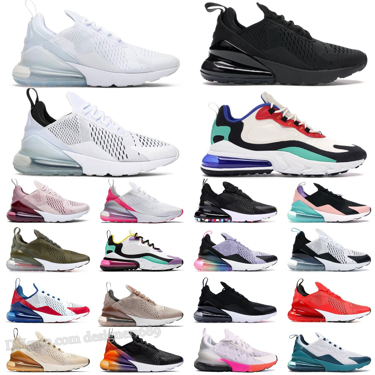 

2022 270 Mens Tennis Running Shoes Designer Sneakers Triple Black White 270s Cactus Light Bone Olive Barely Rose Volt AirS men Women og Trainer Sports 27c outdoor, #005