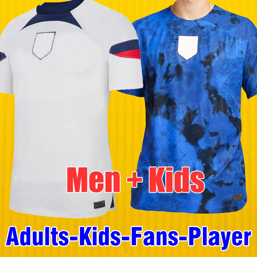 

2022 USAS Soccer Jerseys PULISIC 1994 classic Retro AARONSON MUSAH Football Shirt national team player version MEN KIDS KITS world cup America 69002 jerseys, Kids kit special