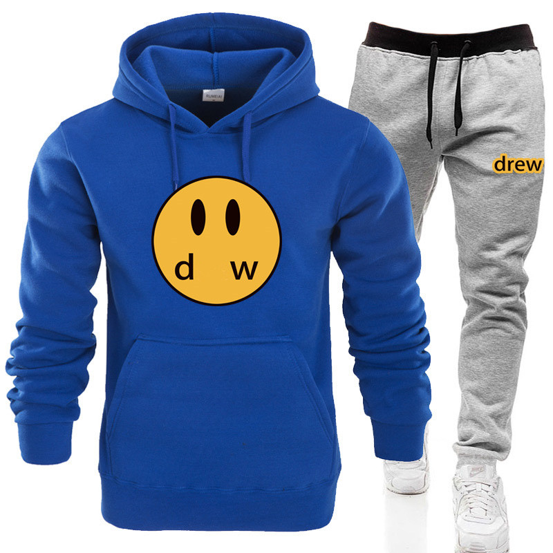 

Brand clothes Men's Tracksuit hoodies pants Women's Clothing Sweatshirt Sweat Suit Men Polo Shirt S, Blue