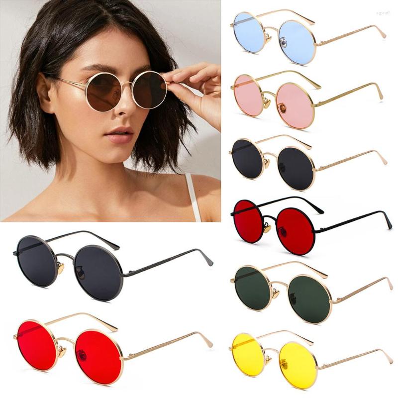 

Sunglasses Vintage Round For Men Women Steampunk Circle Glasses UV Protection Eyewear