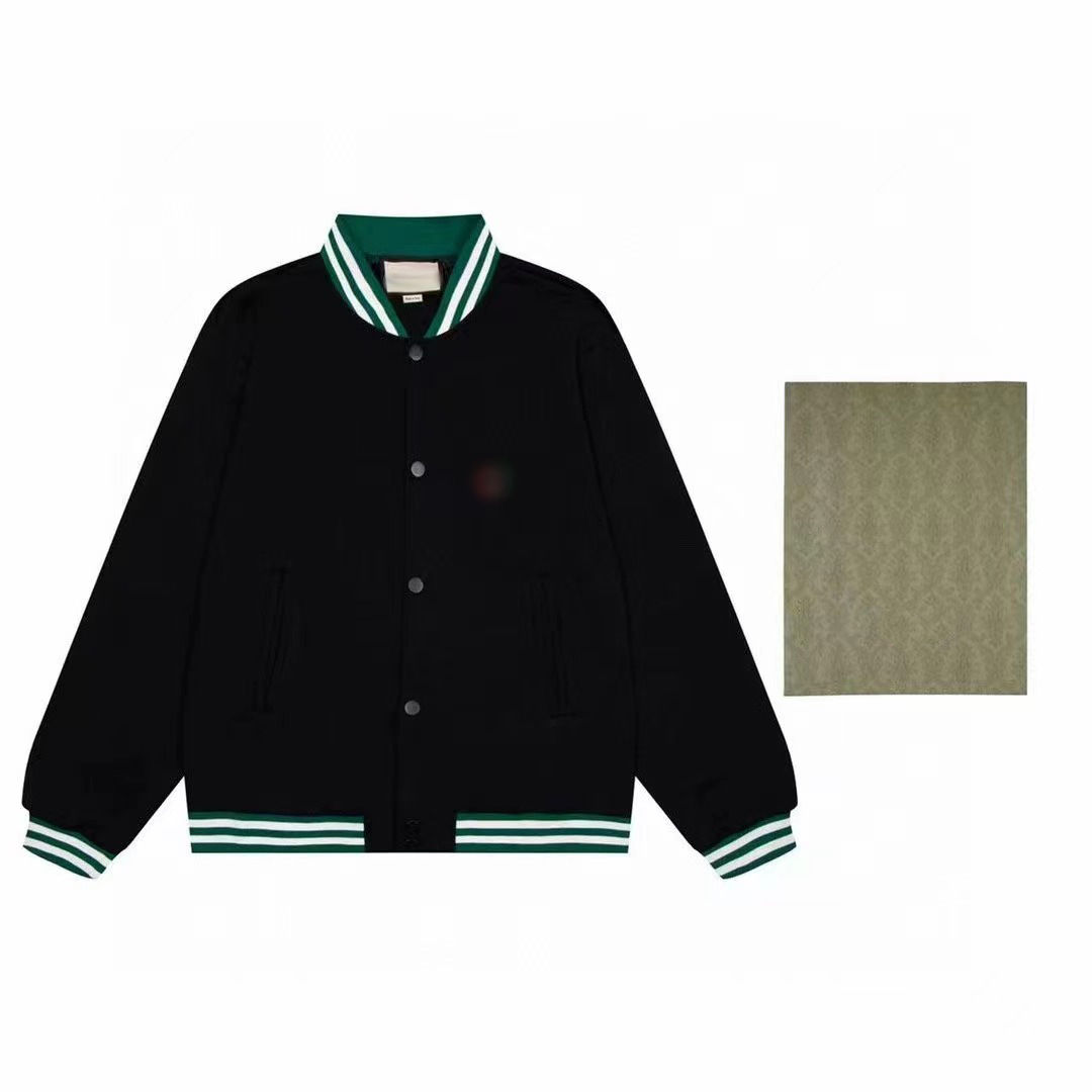 

Men's Sports Baseball Jacket 2022 New Designer Women's Jacket Long Sleeve Sweater Cardigan Zipper Embroidery, Black