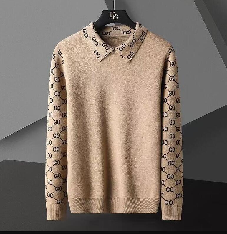 

Mens Sweater brand fashion business casual solid color V-neck Luxury Loose Knitwear Tops men cardigan coats/S-3XL, 02