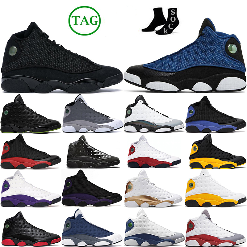 

Retro 13 13s Basketball Shoes J13 Mens Womens Flint Soar Green Playground Chicago Bred Obsidian Court Purple Cap And Gown Grey Toe Mens Womens Trainers Sneakers, 13s red flint 7-13