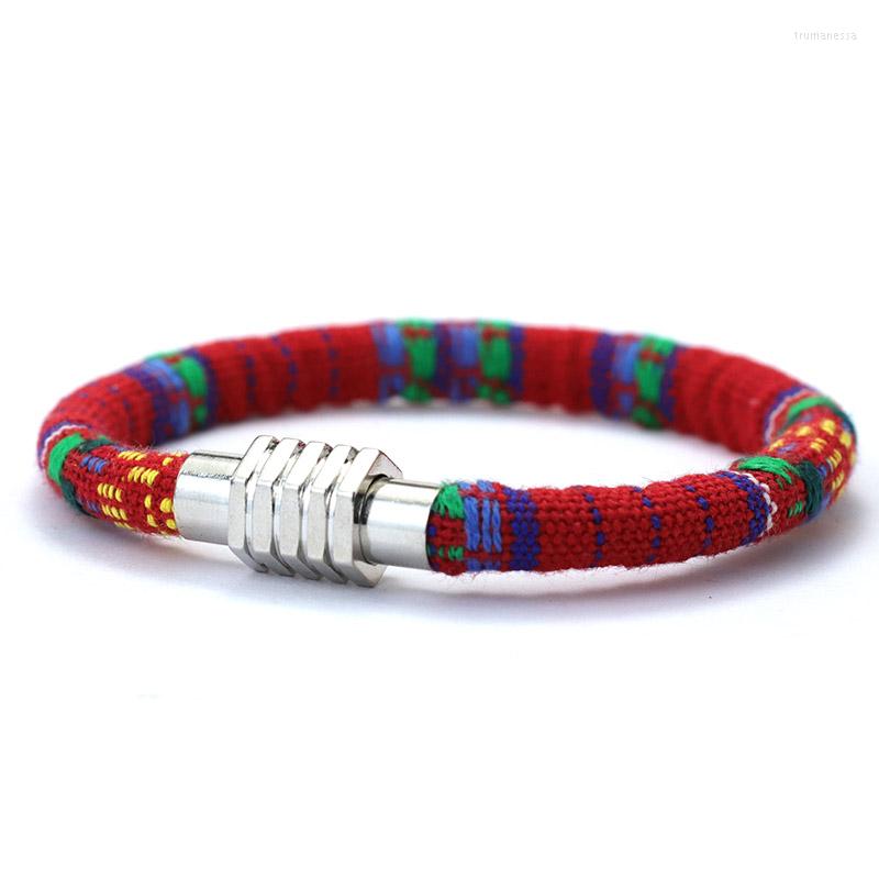 

Charm Bracelets Minimalist Rope Bracelet For Men Women Bohemian Magentic Braclet Summer Beach Jewelry Accessories Ethnic Braslet Pulseira