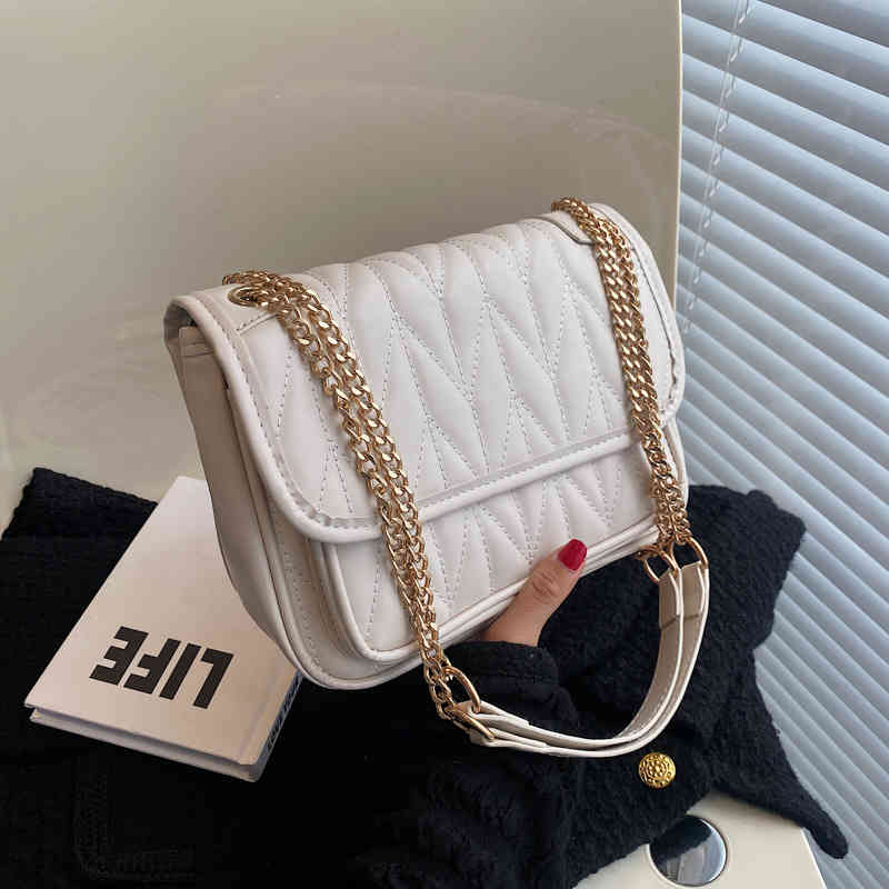 

Stray bag texture women's 2022 new fashion chain Crossbody Bag versatile style shoulder Handbags, Black