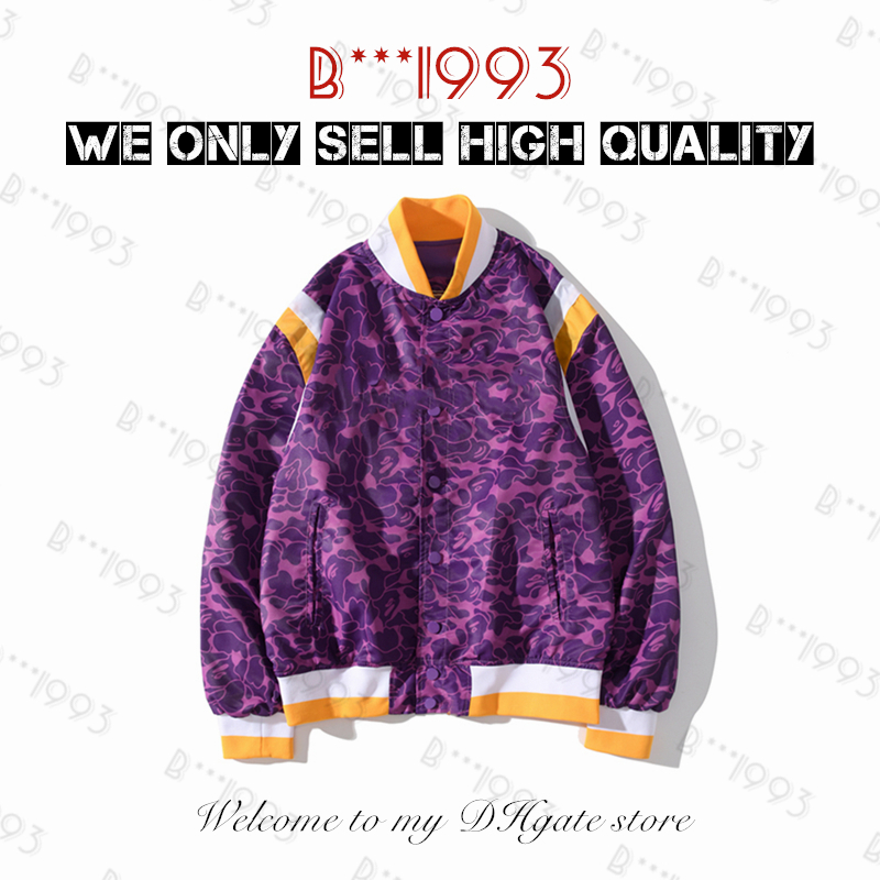 

Mens designer jacket Fashion Shark mens Star Spots coat High-Quality Varsity co-branding Stylist storm ghosts Military style Camouflage jackets Baseball wear J-7, No.1