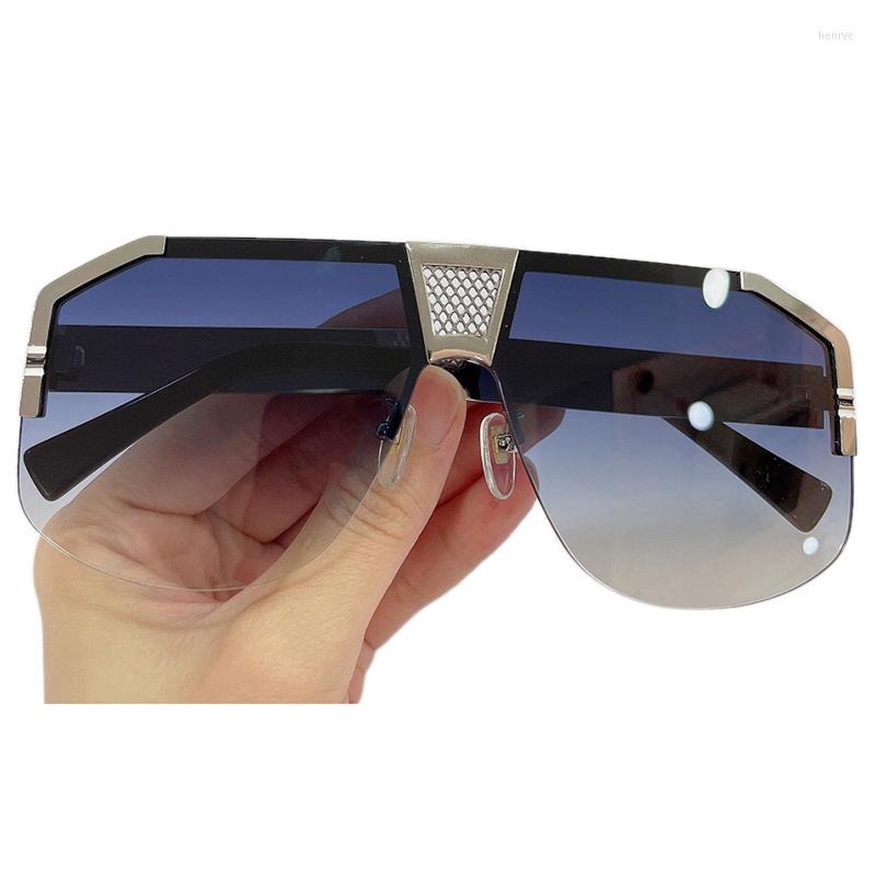

Sunglasses For Women Men Half-Rim Goggle Glasses Exquisite Alloy Frame Gradient Shades Gafas De Sol Para Hombres Y Mujeres