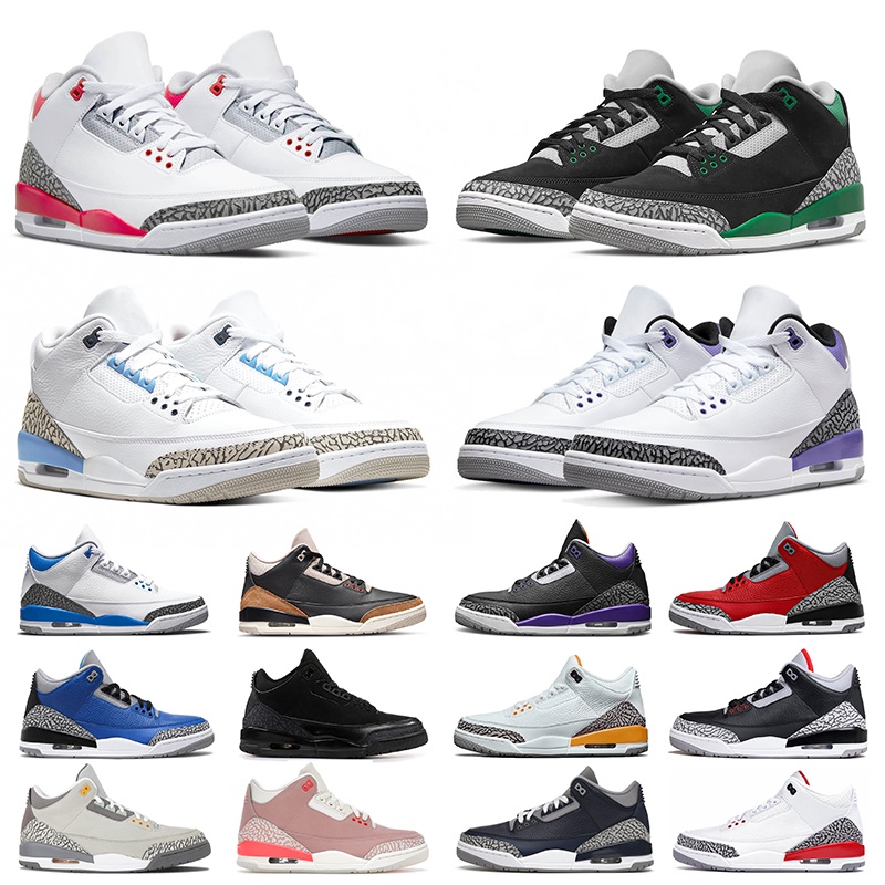 

Jumpman 3 3s Men Casual Shoes UNC Black Muslin Neapolitan White Fragment Flight Knicks Fire Red Bio Beige Cool Grey Tinker trainers Sports Sneakers 36-47, 13