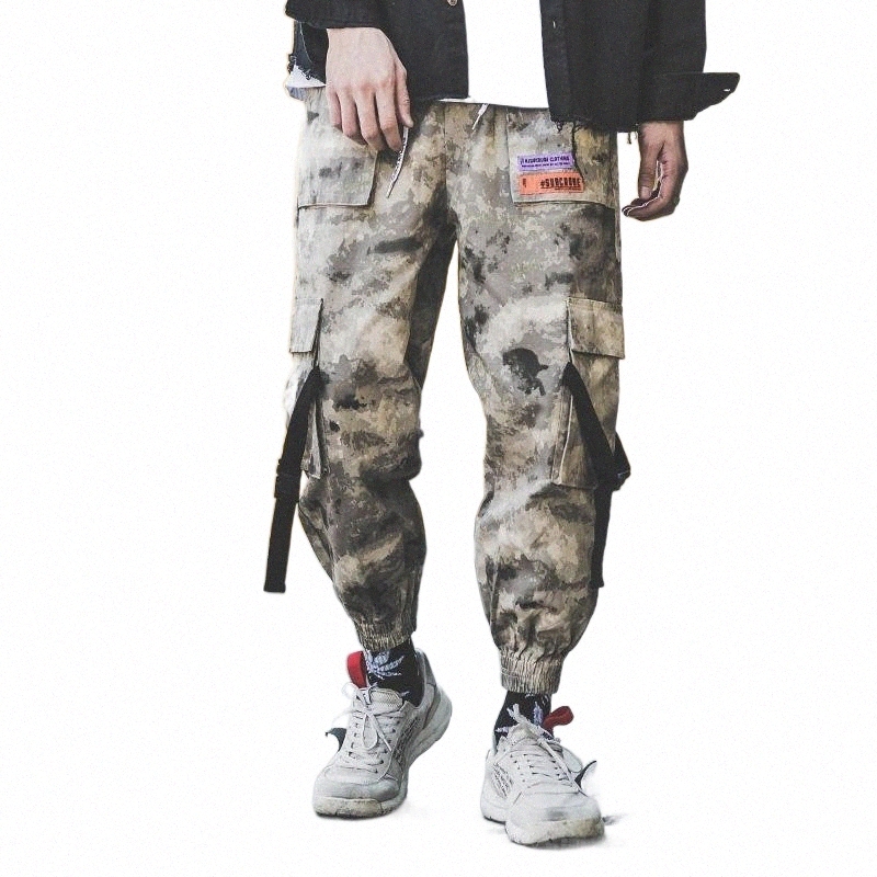 Men's Pants men's Pants Military Desert Camouflage Cargo Buckle Multi-Pocket Jogger Patchwork Camo Army Track Tactical Trousers Hip Hop-image-801953427