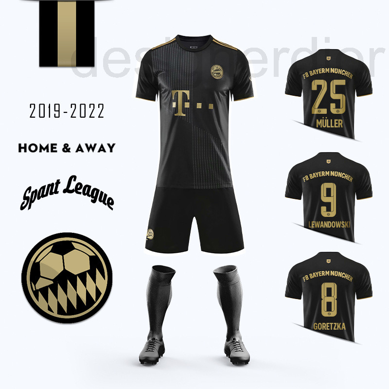 Soccer Sets/Tracksuits designer 2021 Bayern football clothes group purchase sports suit men's and children's game training team levan M