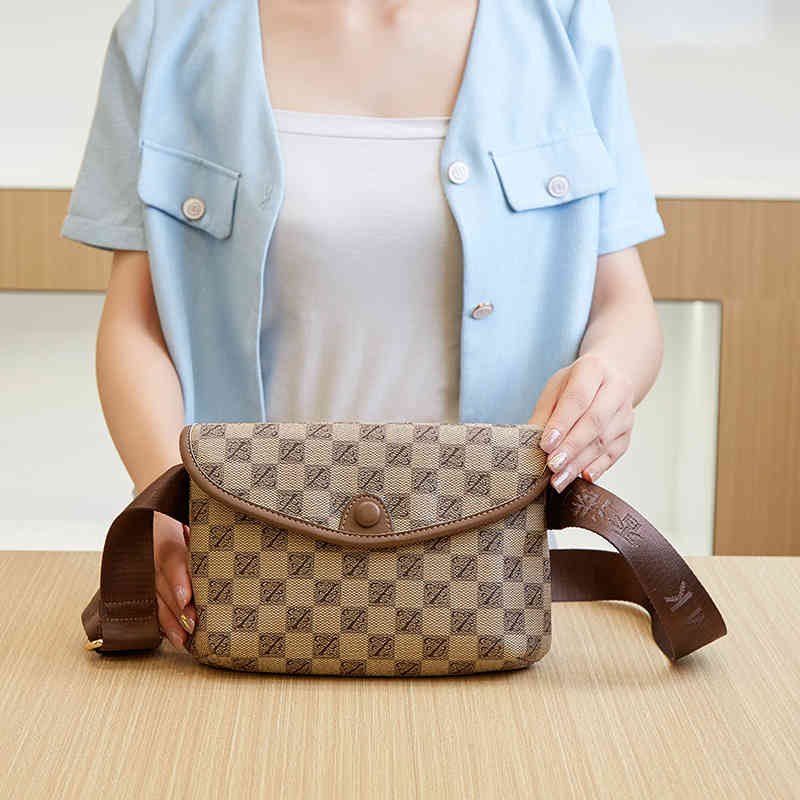 Chest bag women's waist 2022 new fashion high-level sense single shoulder versatile wide belt diagonal Purses Outlet-image-802172503