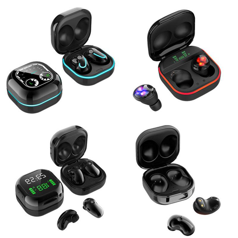 

Smart Bluetooth Earphones Mini In-Ear Headset Touch Bluetooth Stereo S6 Plus, Black