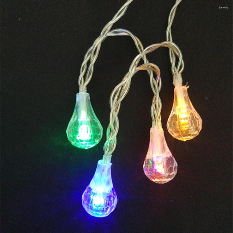 

Strings YIYANG LED Water Drop String Light Battery 2M 5M Christmas Fairy Lights Raindrop Garden Party Wedding Decoration Bulbs Lamps