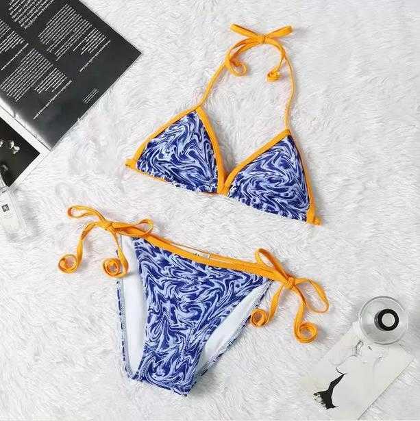 

Full Letters Printed Bikini Sets Sexy Women Swimwear Designer 2 pcs set Split Swimsuit Elastic Soft Swimming Suit For Holiday High Quality, Shipping fees