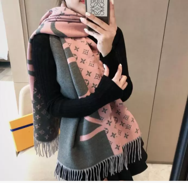 

Scarves Fashion Design Cashmere Scarf Men's And Women's Same Brand Letter Large Shawl Warm Thickened Wool 70cm X 180cm
