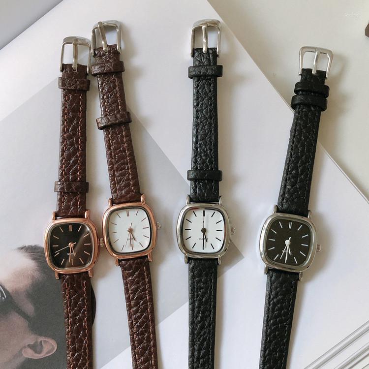 

Wristwatches Women's Simple Watches For Women Dial Wristwatch Leather Strap Wrist Watch High Quality Ladies Casual Bracelet