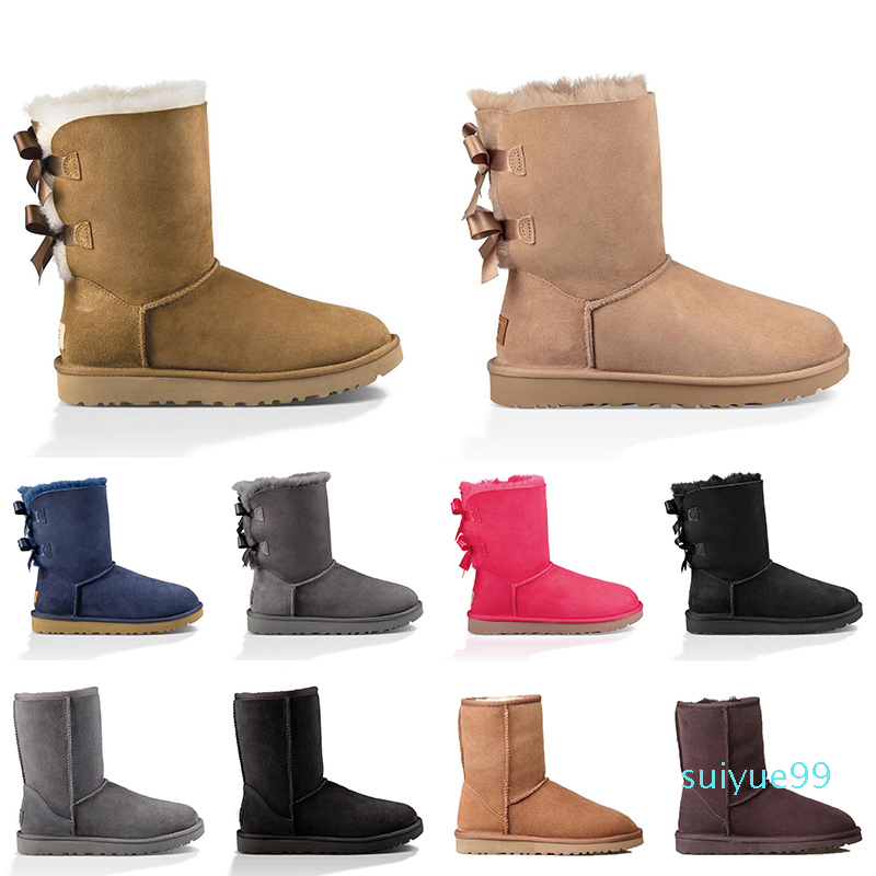 

Platform Fur Leather Booties Women Boots Shoes Australias Khaki Black Grey Navy Blue Pink Snow Winter Ankle Boot Sports Trainers Size 36-41, A3
